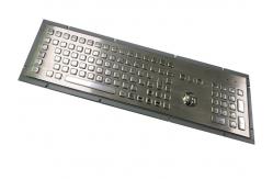 China Liquid Proof Panel Mount Keyboard Stainless Steel 103 Keys With Numeric Keys supplier