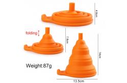 China Heat Resistant BPA Free Silicone Collapsible Funnel For Liquid Transfer supplier
