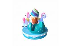 China 3 Seats Fun Carousel Kiddie Ride Amusement Doll Machine Customized supplier