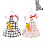 Credible Pet Apparels XL Plaid Fashion Pink Dog Clothes Skirt Dress for sale