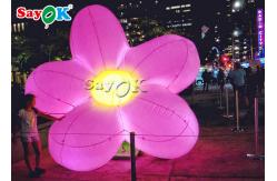 China Artificial Inflatable LED Hanging Flower For Advertising Decorating supplier