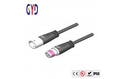 China Led Lighting IP67 Waterproof 2 Pin Connector Large Flat Plug And Socket supplier