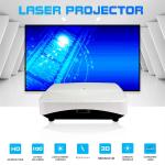 FCC Mini Projector Full Hd 1080P HD Projector 3500 Ansi Lumens For Advertising for sale
