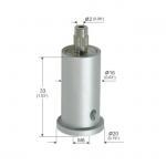 Satin Silver Plated Lock Grippers Hanging System With A Cap YW86102 for sale