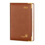 Brown 2023 Yearly Monthly Planner A5 Daily Agenda Hardcover Protected Corners for sale