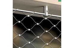 China High Strength Ferrule 7x7 Hole Stainless Steel Cable Rope Mesh Plain Weave Style supplier