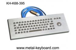 China Desktop Stainless steel Ruggedized Keyboard with Laser Trackball supplier