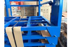 China OEM ODM Metal Stacking Shelves High Capacity Fabric Roll Storage Stacking Rack supplier