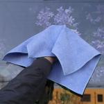 Rectangular Chemical Resistant Microfiber Window Cleaning Cloths Durable And Soft for sale
