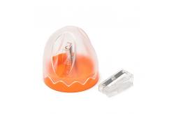 China Fixed Screw Single Hole Plastic Pencil Sharpener Tent Shape supplier