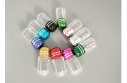 China Cylindrical 13mm Mini Pill Bottles 2ml Empty Plastic Pill Capsules supplier