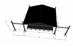 China Semi Circle Sound And Light Smart Roof Truss System supplier