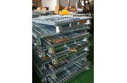 China Industrial Collapsible 500kg Metal Wire Mesh Basket supplier