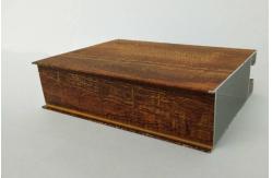 China 6063 T Shaped Wooden Grain Aluminium Profile Solar And Bronze Aluminium Profile supplier