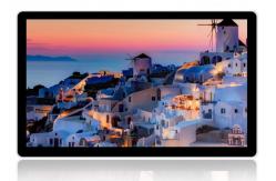 China AD Interactive Stand Alone Digital Signage Toughened Glass Panel HD AC110V-240V supplier