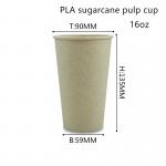 Biodegradable Bamboo Fiber PLA Paper Drinking Cups ISO9001 for sale