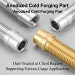 Anodized Cold Forging Parts with Customizable Dimensions and Optional Heat Treatment for Precision Applications for sale