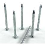 OEM Angular Spiral Steel Nails 45# Carbon Steel Nail Electro Galvanized for sale