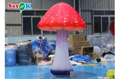 China 2.5m Decoration Inflatable Mushrooms Led Balloon Light Up Balloon supplier