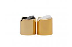 China 20mm Shiny Gold  Plastic Inner Disc Screw Cap For Bottles supplier