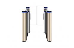 China 500mm Flap RS232 SS304 Access Control Swing Gate supplier