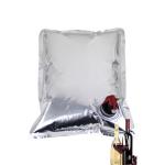 Plastic 10Liter Bib Bag In Box , VMPET Liquid Apple Juice Spout Pouch Bag for sale