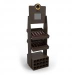 Vintage Wooden Display Stand Wood Wine Display Racks Tequila  With LCD Screen for sale