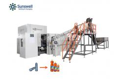 China High Speed 500ml Automatic Blow Molding Machine 6 Cavity PET Bottle Making System supplier