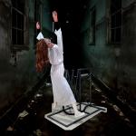 Decoration Haunted House Props Pneumatic Ghost Animatronic Dropping Corpse for sale