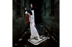 China Decoration Haunted House Props Pneumatic Ghost Animatronic Dropping Corpse supplier