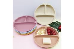 China Divided Multi Compartment Lunch Box Silicone Suction Plates For Babies supplier