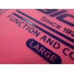 Anti Sublimation Heat Transfer Fabric Labels For Clothing , Bags , Hats for sale