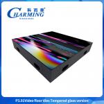 Professional China Indoor SMD1921 Waterproof 3D Glass Mirror LED Display Dance Floor Digital Signage LED Video Floor Tiles For Events for sale