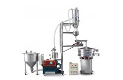 China Powder Particle Ultrasonic Vibro Separator Machine With Vacuum Conveyor supplier