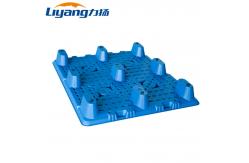 China HDPE Single Side 9 feet Stacking Warehouse Transport Plastic Pallets supplier