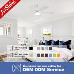 Quiet Led Modern Ceiling Fan With Light And Remote Control DC Motor