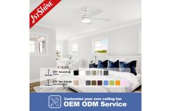 China Quiet Led Modern Ceiling Fan With Light And Remote Control DC Motor supplier