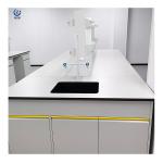 2 Shelves Grey Lab Tables Work Benches With Customized Length X 750x850mm for sale