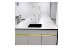 China 2 Shelves Grey Lab Tables Work Benches With Customized Length X 750x850mm supplier