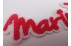 China Custom Towel Embroidery Chenille Cartoon Iron On Logo Patches supplier