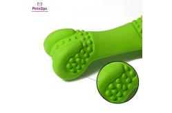 China 137mm Rubber Bone Shaped Pet Chew Toys For Dogs supplier