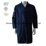 180gsm Navy Blue Flame Retardant Long Style Frc Jacket Workwear/ Fire Retardant Lab Research Institution Coat for sale