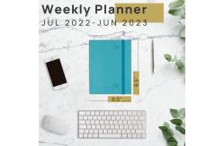China A5 Size Turquoise Medium Academic Planner Customization Support supplier