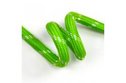 China Leash Glow Diamond Braid Reflective Rope Round For Bag Handle supplier