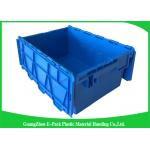 Storage Containers With Attached Lids 43L , Warehouse Heavy Duty Storage Boxes