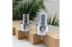 China Shiny Silver Plating Closure Fine Mist Sprayer Pump 24/410 For Perfume supplier