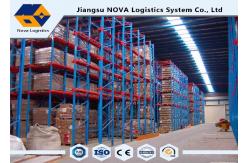 China Heavy Duty Powder Coating Drive In Pallet Racking System For Logistics Centers supplier