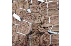 China Tan Polyester Round Sling Heavy Duty Jacket Twill Weave Pattern Vertical 6 Tons supplier