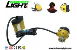 China IP68 25000lux 348lum Rechargeable Tunnel Cap Lamp supplier