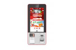 China Movie Tickets Printing Wall Mounted Kiosk With Pinpad And NFC Card Reader supplier